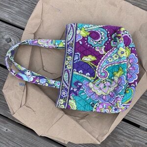 Vera Bradley Purple and Green Paisley Tote